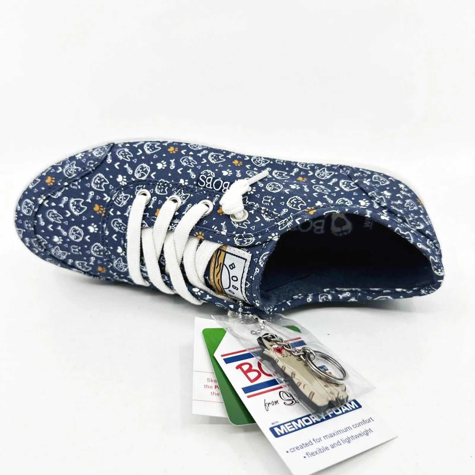 Skechers Bobs B Cute Itty Kitty Navy Womens Size 5 Casual Sneakers