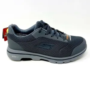 Skechers Go Walk 5 Qualify Charcoal Black Mens Size 7 Casual Sneakers