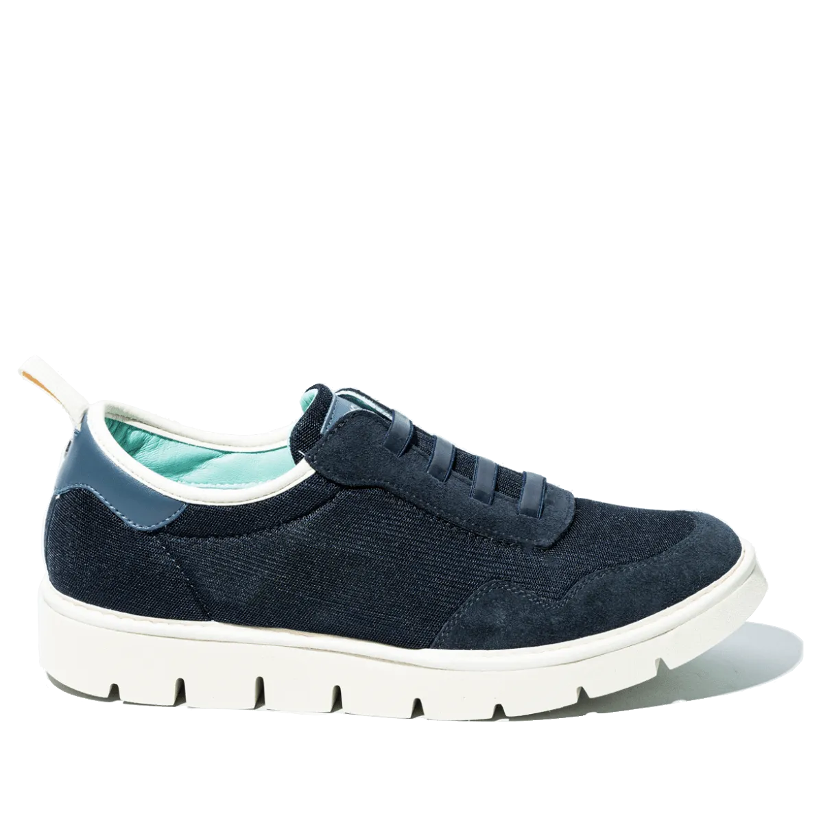 Slip-On Pànchic Mesh Suede Dark Blue