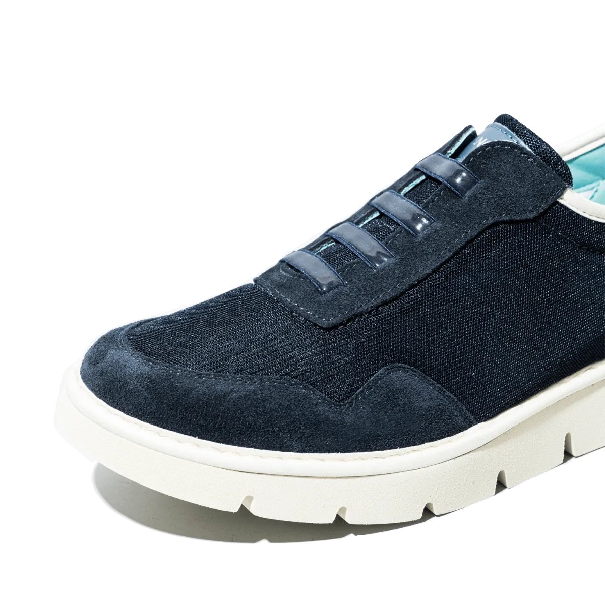 Slip-On Pànchic Mesh Suede Dark Blue