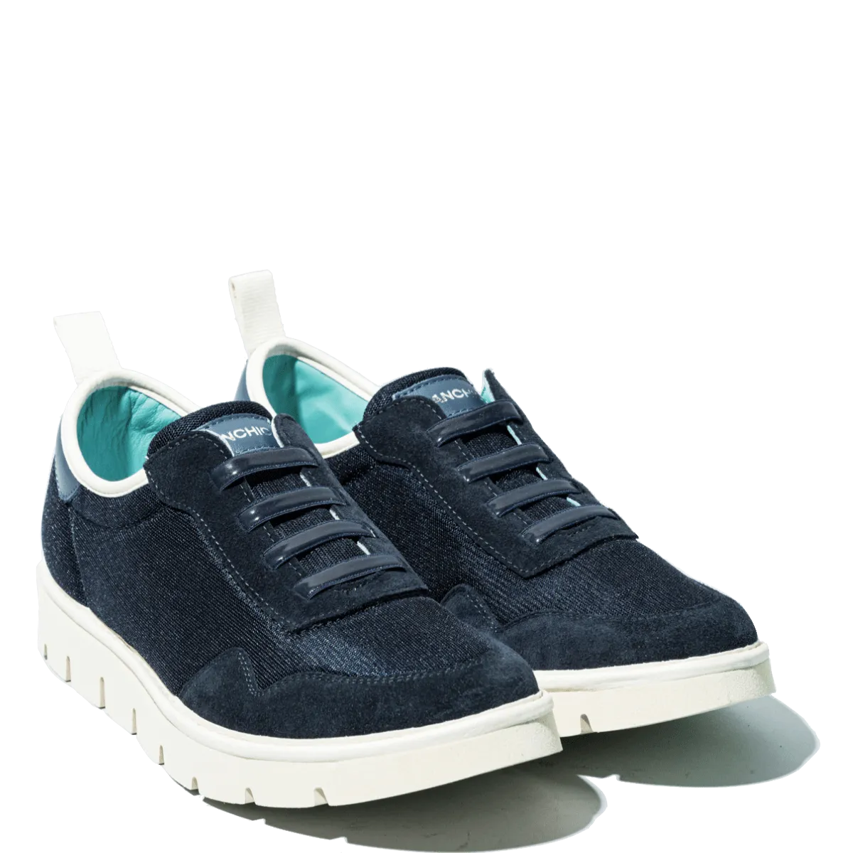 Slip-On Pànchic Mesh Suede Dark Blue