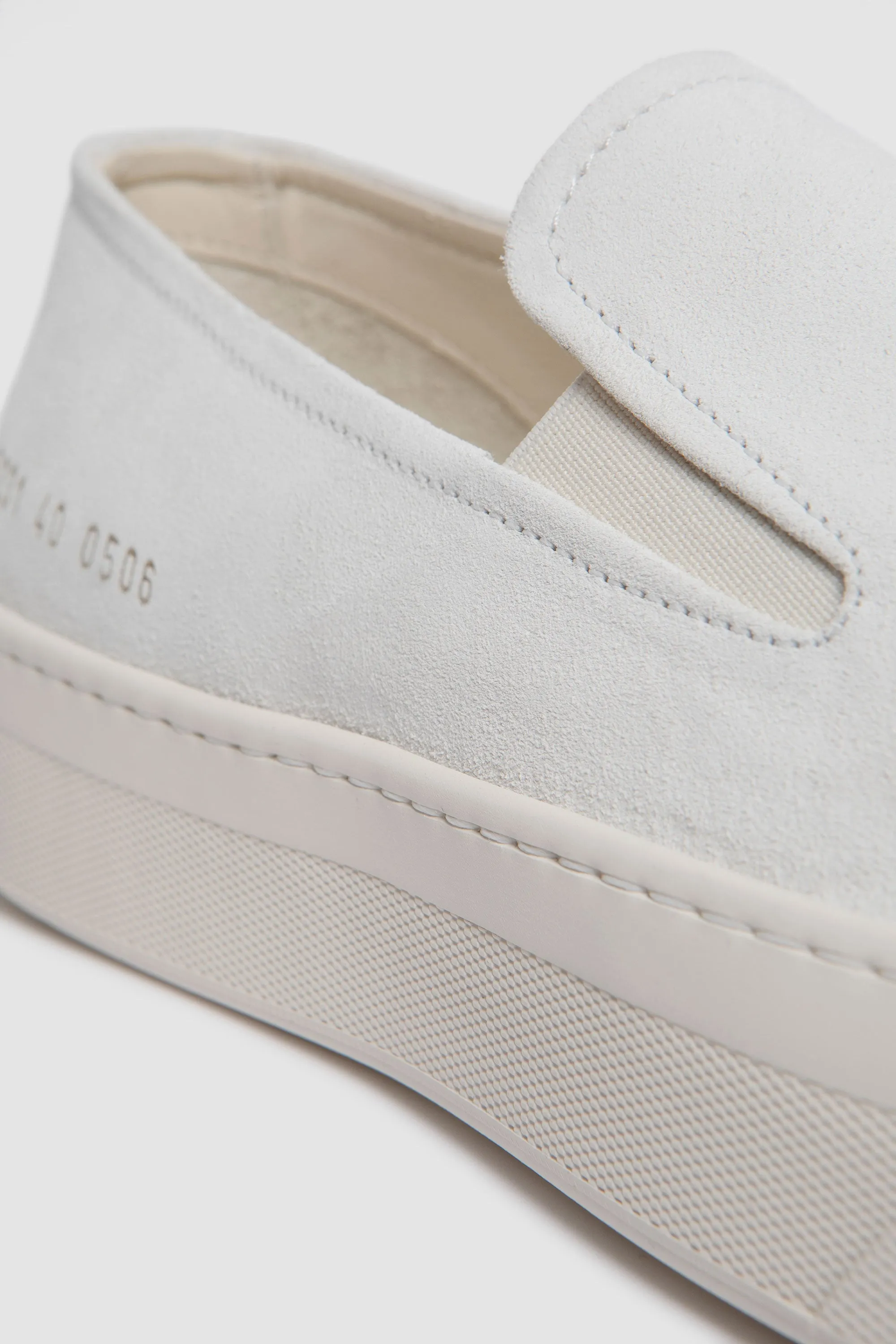 Slip On Suede White