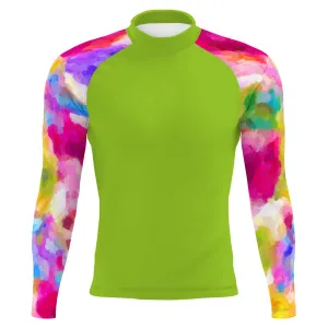 Spring Flowers - Men's Surf UPF50  Long Sleeve Rash Guard