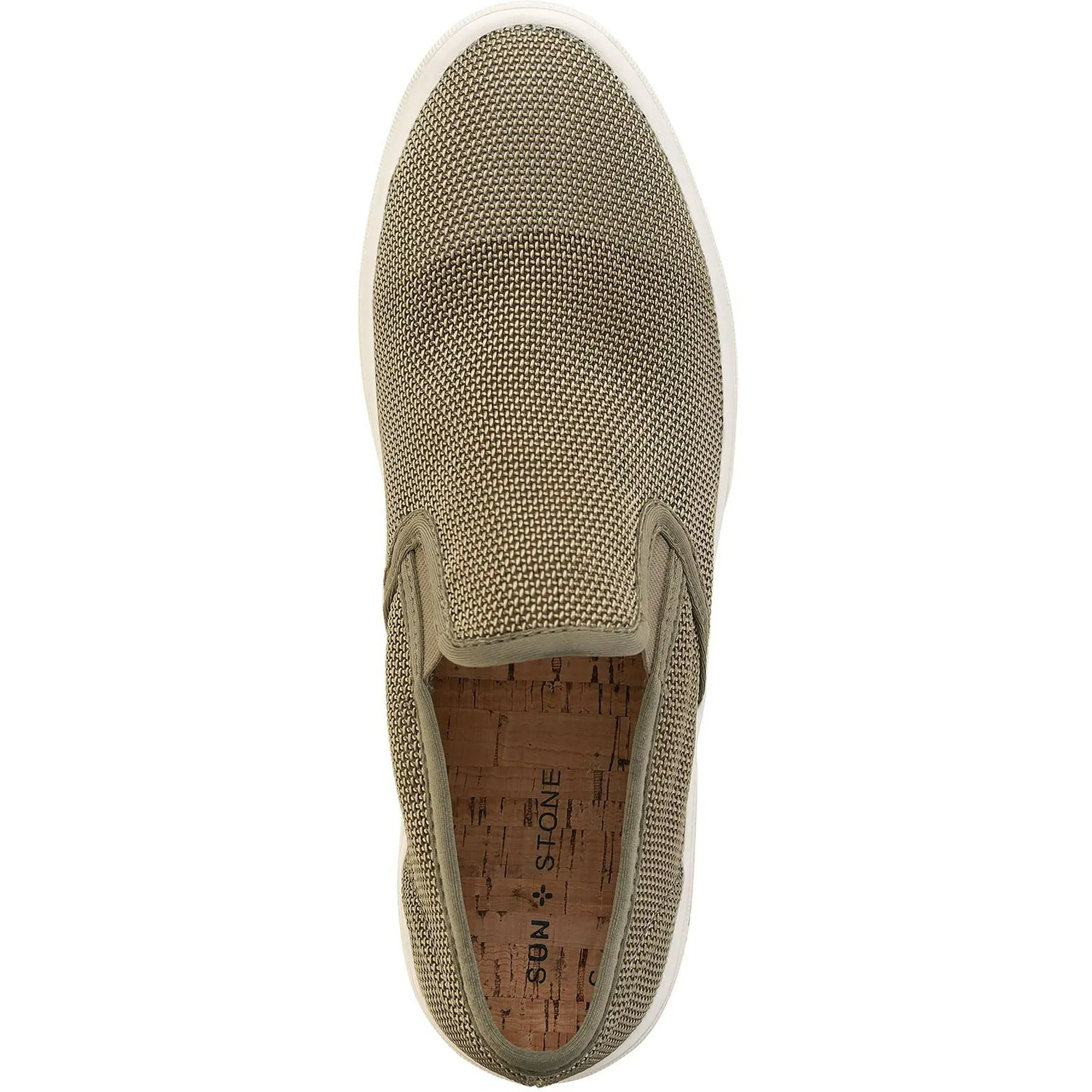 Sun Stone Men's Lyle Slip-On Sneakers  Color Olive Size 9.5