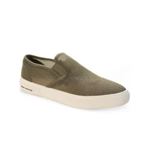 Sun Stone Men's Lyle Slip-On Sneakers  Color Olive Size 9.5