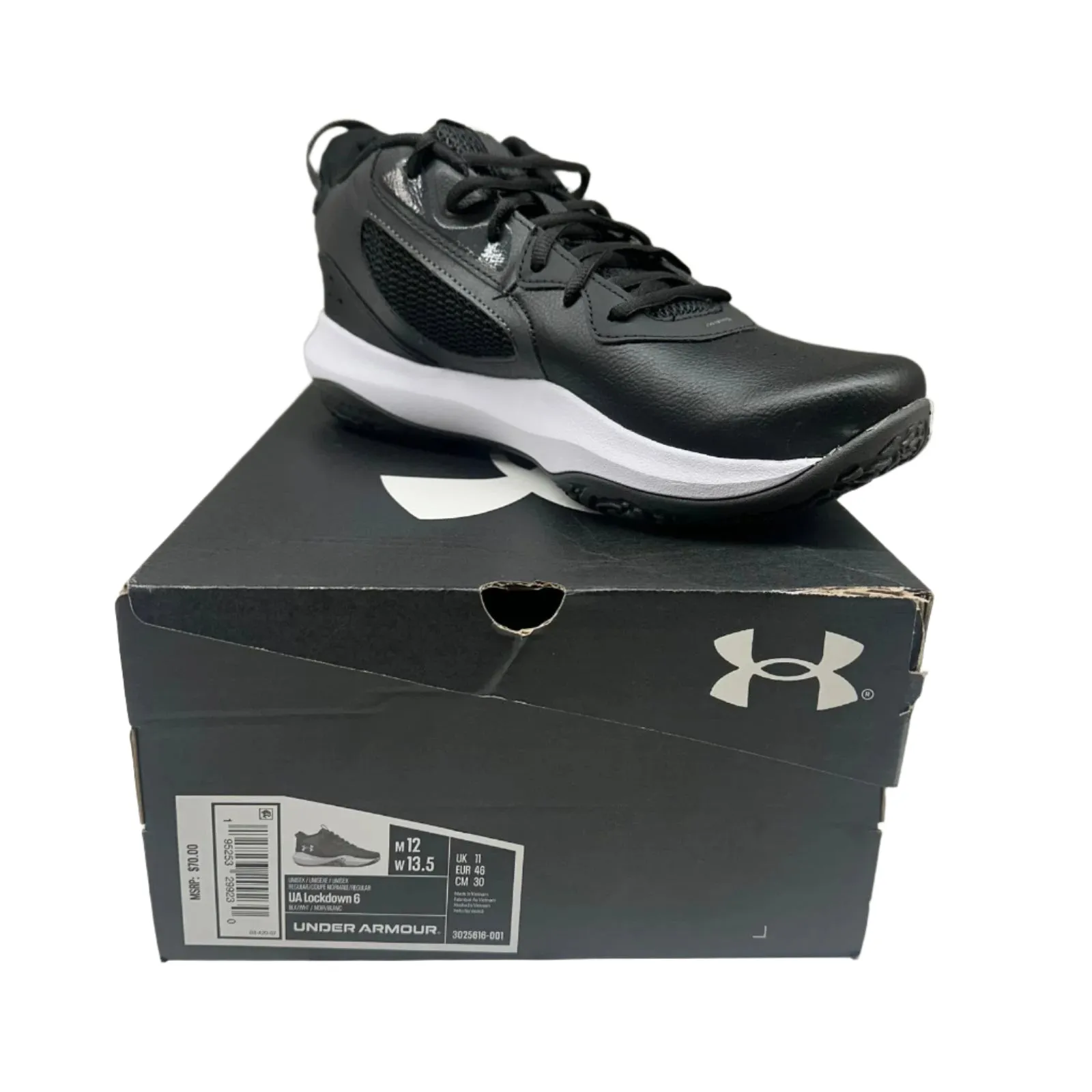 Under Armour Unisex Lockdown 6 Basketball Shoes – Men's Size 12 – New