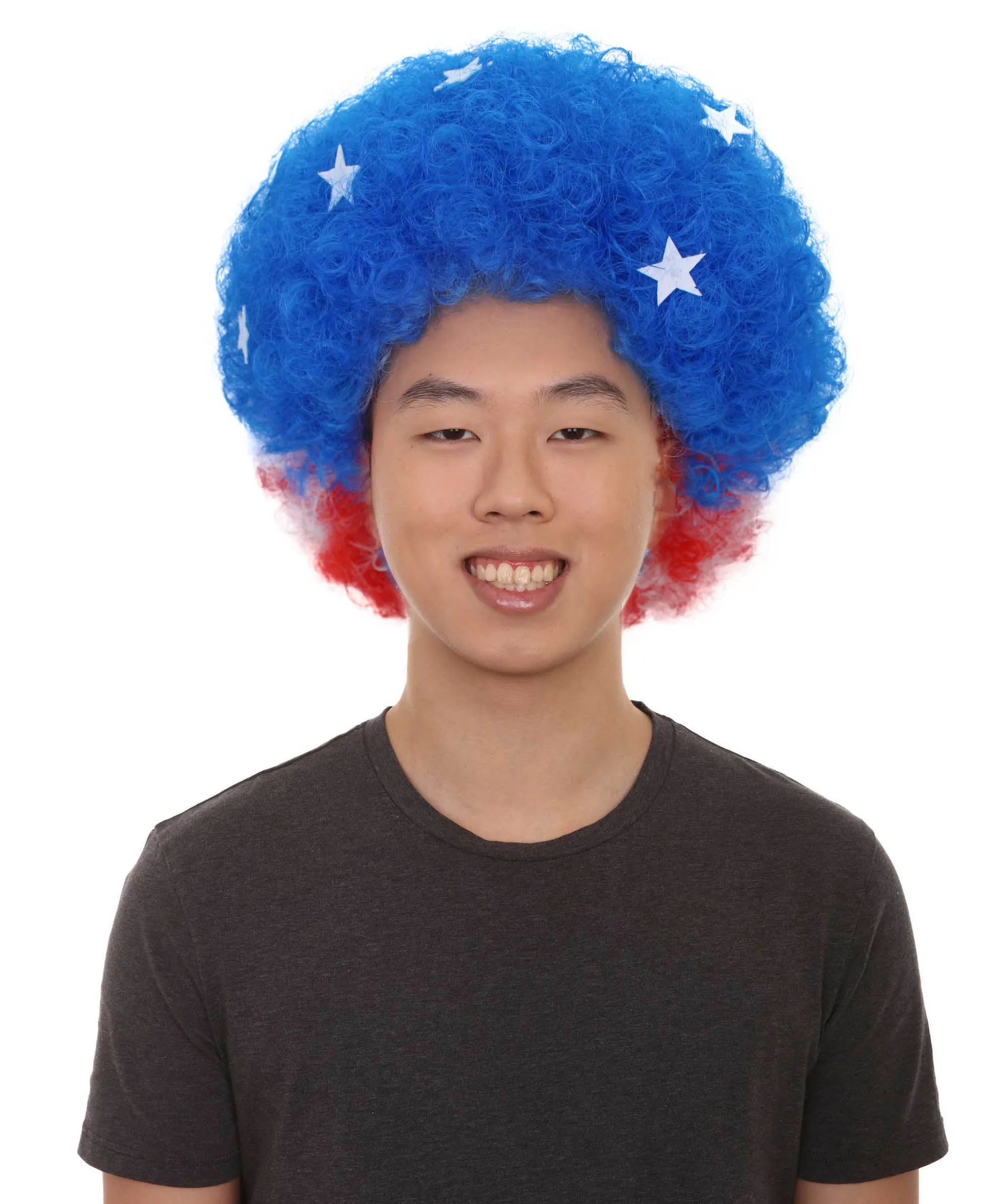 United States Sport Afro Fun Wig | Patriotic Afro Wig