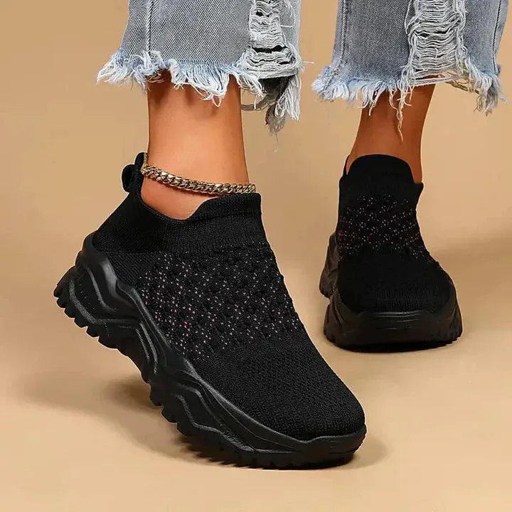 Vanessa - Slip-On Baskets Femmes - Respirantes & Orthopédiques