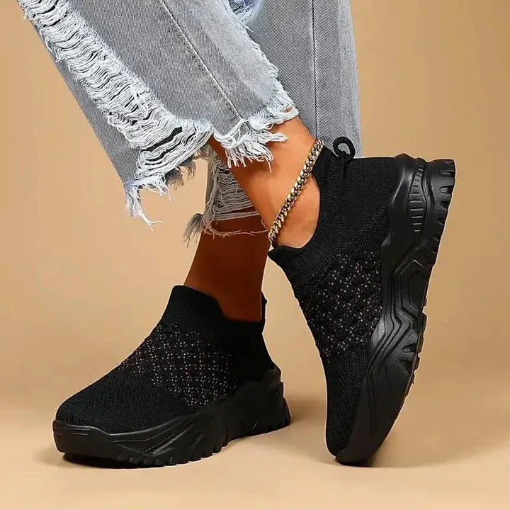 Vanessa - Slip-On Baskets Femmes - Respirantes & Orthopédiques