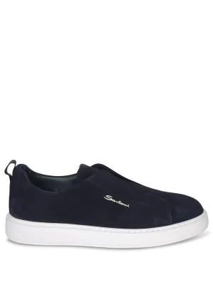 Victor Suede Slip On Sneakers Blue