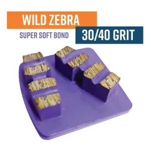 WILD ZEBRA - Purple (Very Soft Bond) - 30/40 Grit -Redilock (DISC)