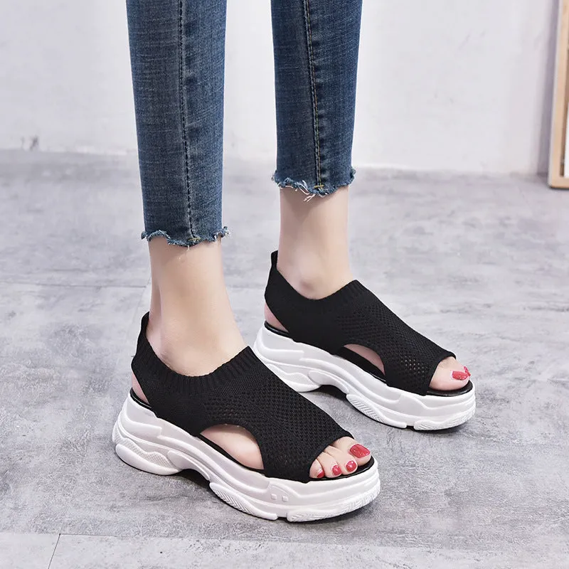 Women's Comfy Soft Platform Sandals