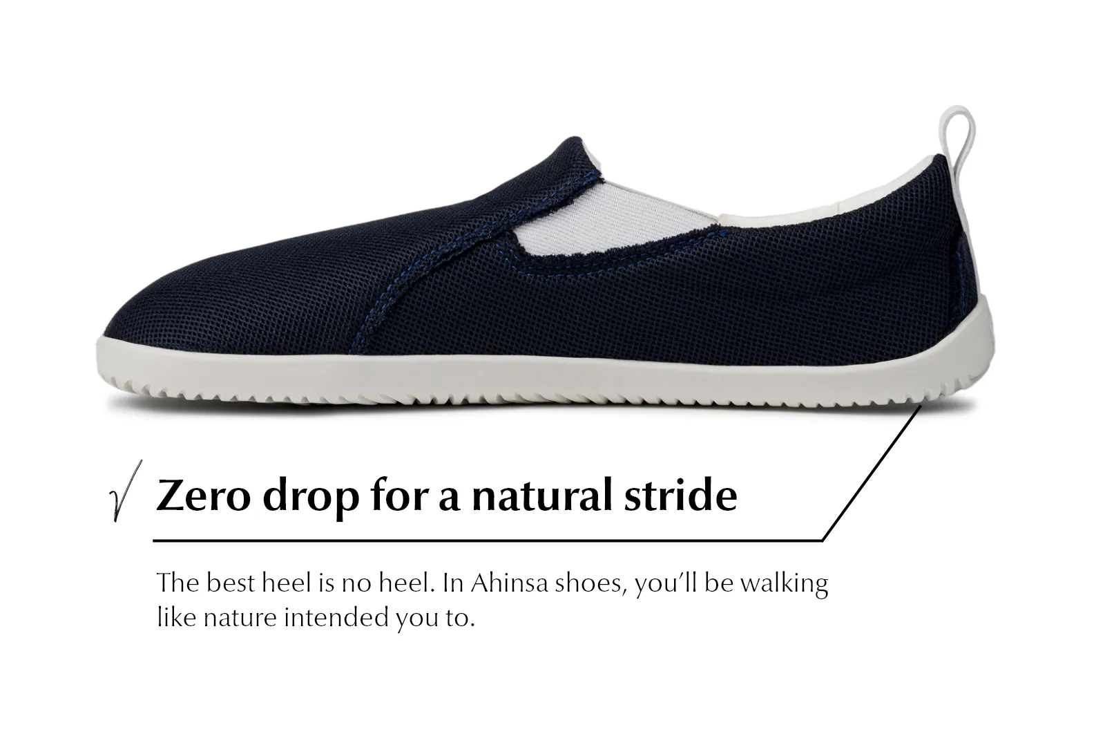 Women's Navy barefoot slip-on sneakers