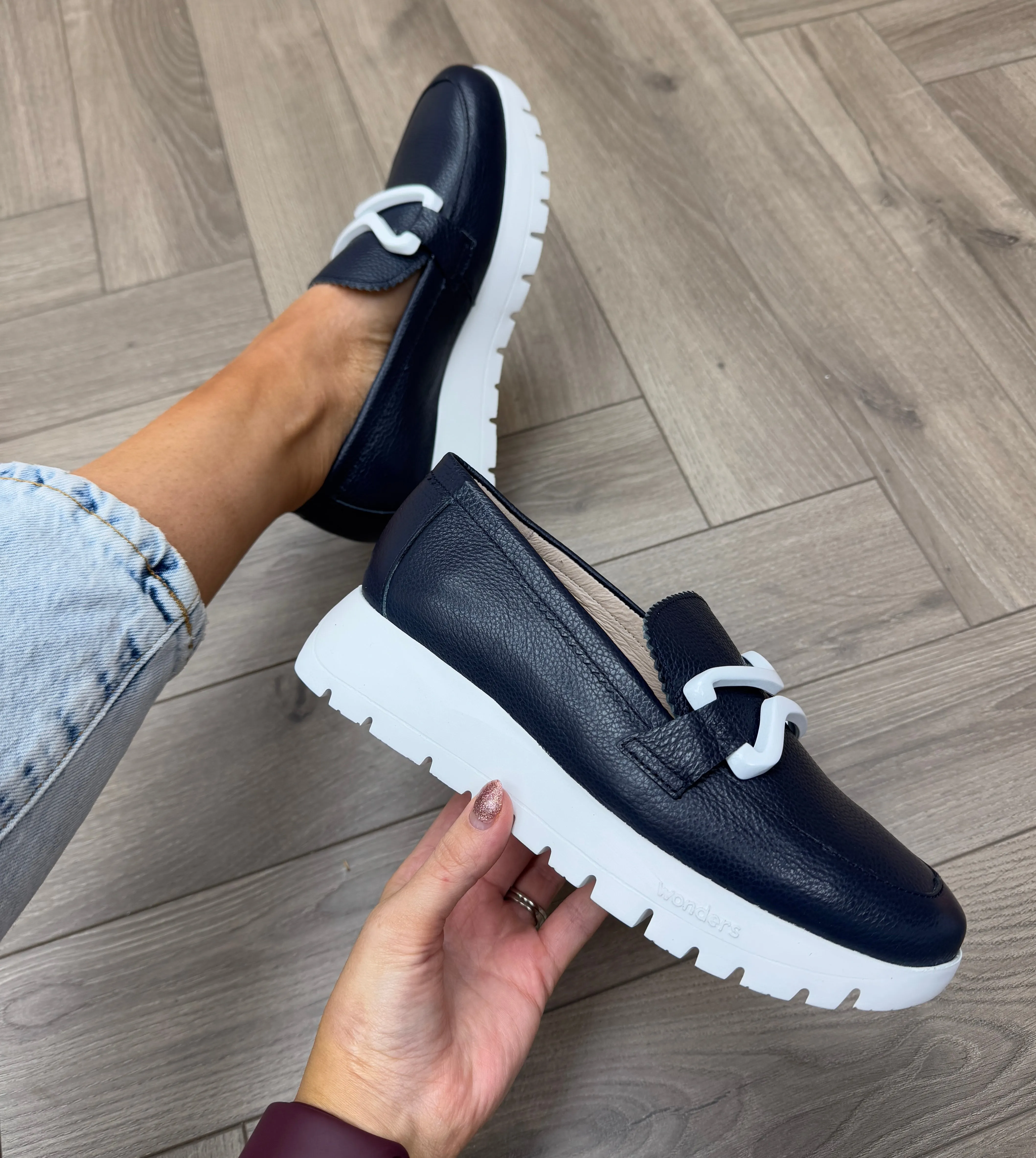 Wonders (SS25) Loafer With Buckle Detail A-2480 - Wild/Noche (W13)
