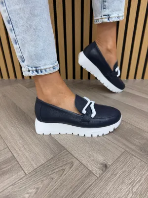 Wonders (SS25) Loafer With Buckle Detail A-2480 - Wild/Noche (W13)